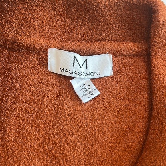 Magaschoni Orange Pea Coat Double-Breasted - large, - Picture 3 of 9